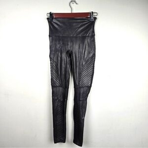 SPANX Black Faux Leather Leggings